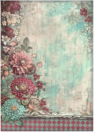 Stamperia Rice paper - Master of Magic peony
