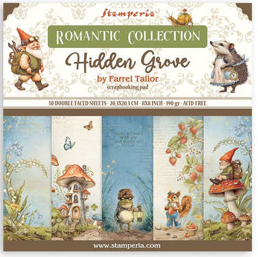 Stamperia pad 20x20 - Hidden Grove