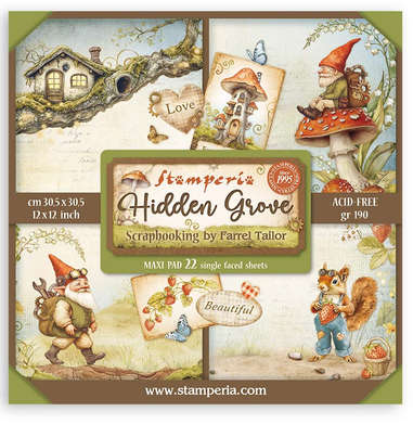 Stamperia pad 30x30 -Hidden Grove x22