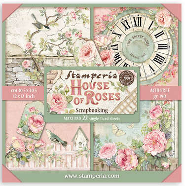Stamperia pad 30x30 - House of Roses x22