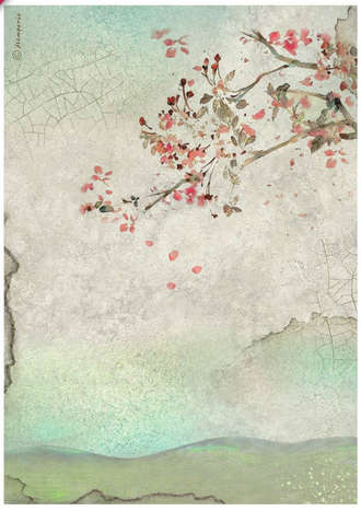 Stamperia Rice paper - House of Roses branch