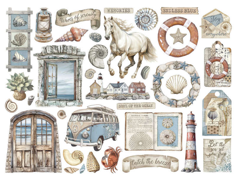 Stamperia Die-Cuts - Silent Sea