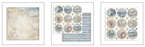 Stamperia pad 20x20 - Silent Sea x10