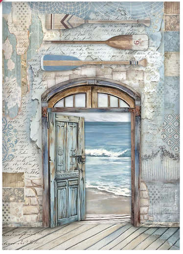 Stamperia Rice Paper - Silent Sea door