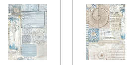 Stamperia Assorted Rice paper 8x A6 - Silent Sea backgrounds