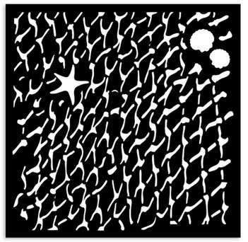 Stamperia Thick stencil 12X12 - Silent Sea net