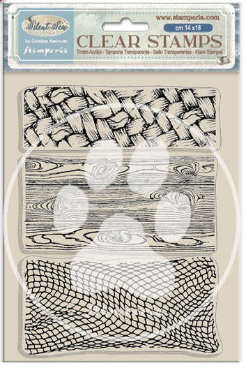 Stamperia Acrylic stamp 14x18 - Silent Sea 3 textures