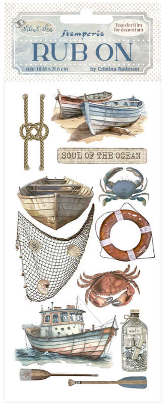 Stamperia Rub-on - Silent Sea boat