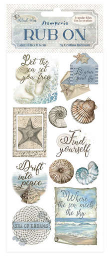 Stamperia Rub-on - Silent Sea shells