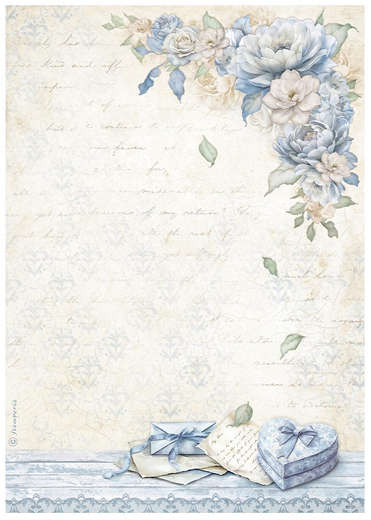 Stamperia Rice paper - Timeless heart box