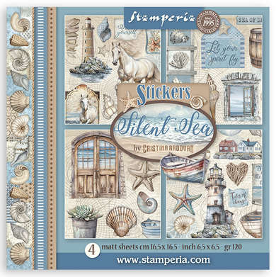 Stamperia Stickers 4 sheets - Silent Sea