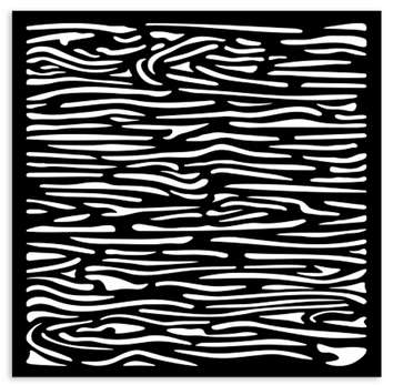 Stamperia Thick stencil 12X12 - Silent Sea wood pattern