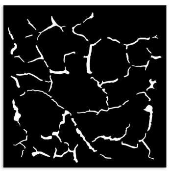 Stamperia Thick stencil 12X12 - Silent Sea crackle pattern