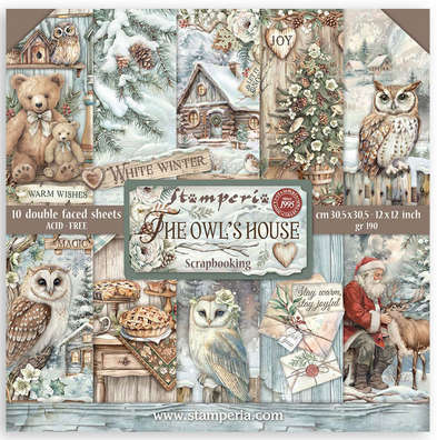 Stamperia pad 30x30 - The Owl's House x10