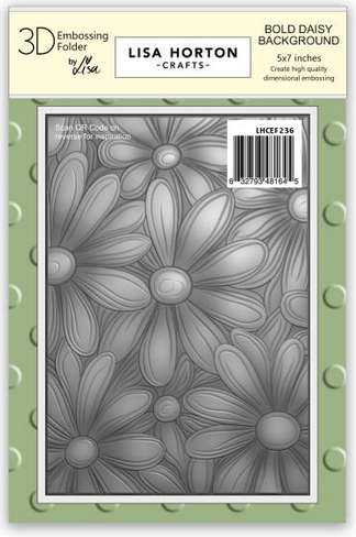LHC embossing - Bold Daisy Background