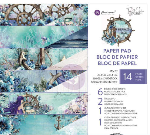 PRIMA - A Mermaids Tale Collection 1212 Paper Pad