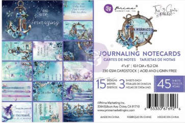 Prima - Journaling Cards 4"X6" - A Mermaid's Tale