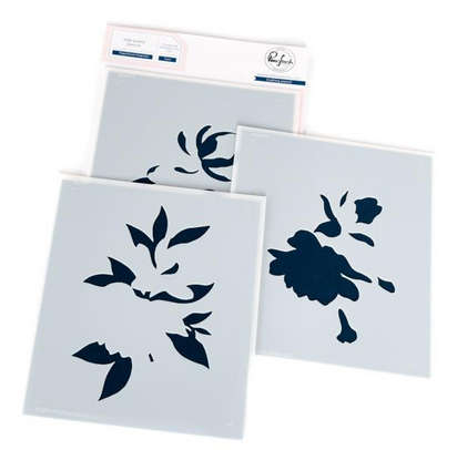 Pinkfresh -  Magnificent Magnolia stencil set