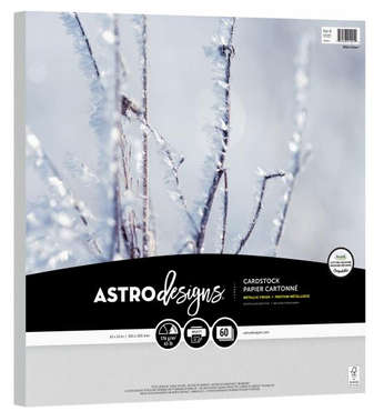 Neenah Astrodesigns -  Metallic White Silver 12x12