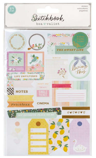 Bea Valint Sketchbook Sticker Book