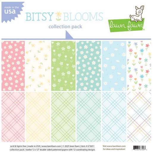 Lawn Fawn - Bitsy Blooms 12X12