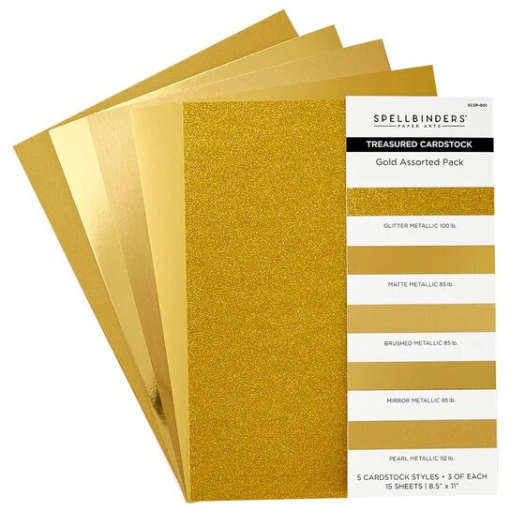Spellbinders - Treasured Cardstock - Gold Assortment