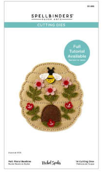 Spellbinders die - Felt Floral Beehive