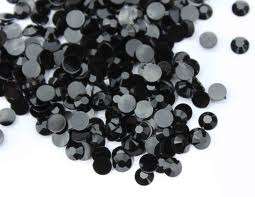 Rhinestones - Black 4mm (16ss)