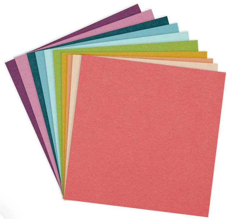 Spellbinders ColorWheel Cardstock 12" x 12" - Rainbow Hues x20