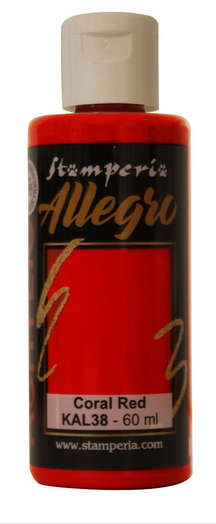 Stamperia - Allegro Paint - Coral Red