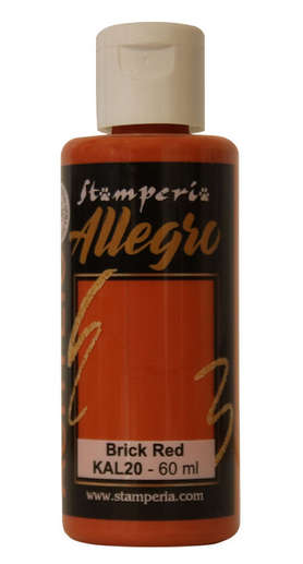 Stamperia - Allegro paint - Brick Red