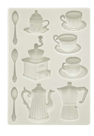 Stamperia Silicon mould A5 - Coffee And Chocolate Cups