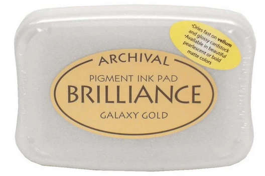 Brilliance Pigment Ink Pad - Galaxy Gold