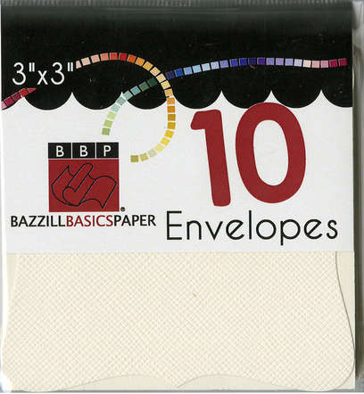 Bazzill - Bracket Mini Folded Cards + Envelopes