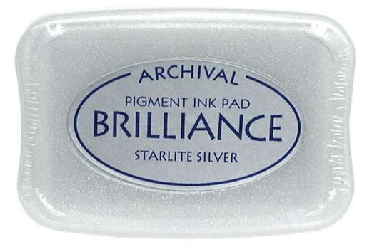 Brilliance Pigment Ink Pad - Starlite Silver