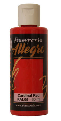 Stamperia - Allegro paint - Cardinal Red