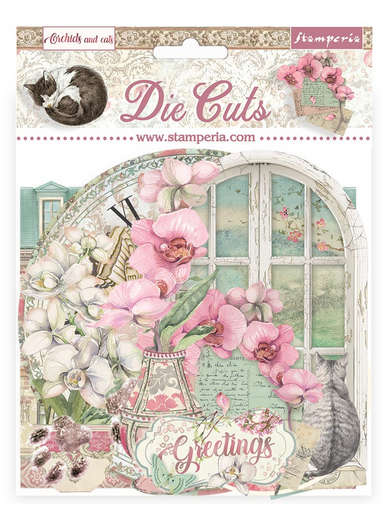 Stamperia - Orchids And Cats Die-Cuts