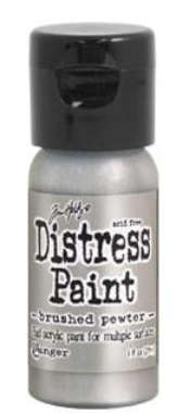 Tim Holtz Distress Paint - Brushed Pewter