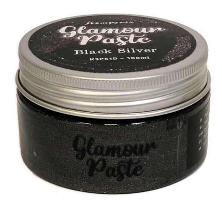 Stamperia - Glamour Paste - Black Silver
