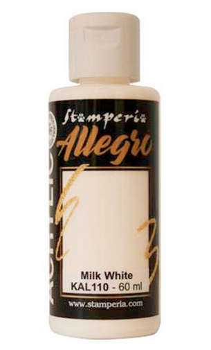 Stamperia - Allegro paint - Milk White