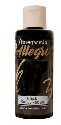 Stamperia - Allegro paint - Black