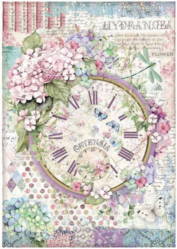 Stamperia Rice Paper - Clock