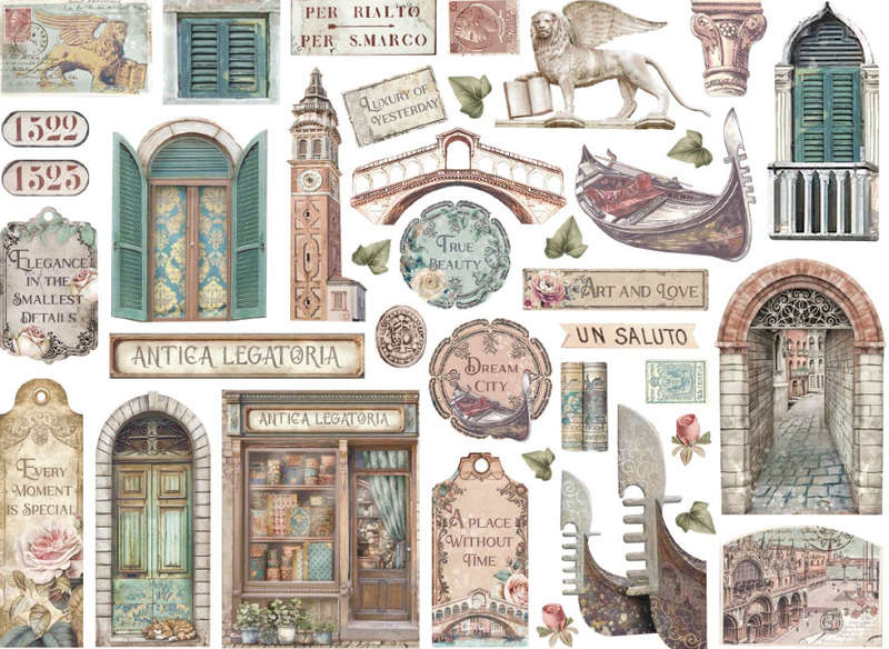 Stamperia - Venice City of Art - Die cuts
