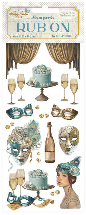 Stamperia - Rub-on - Masquerade masks