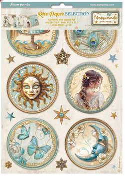 Stamperia Assorted Rice paper 6xA4 - Masquerade