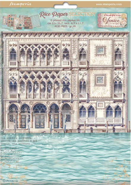 Stamperia Rice Paper Selection - Venice City of Art