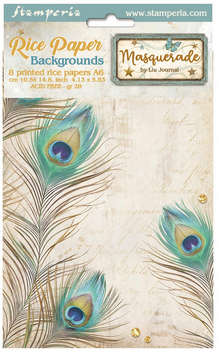 Stamperia Assorted Rice Paper - Masquerade