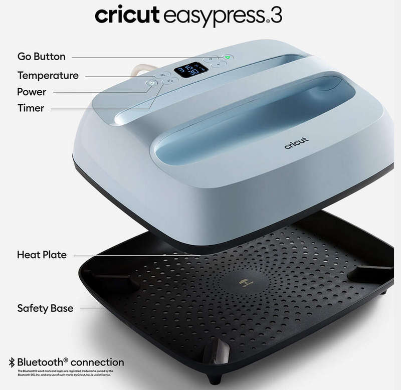 Cricut EasyPress 3 12x10 (Zen Blue)