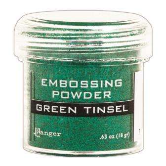 Embossing Powder - Green Tinsel