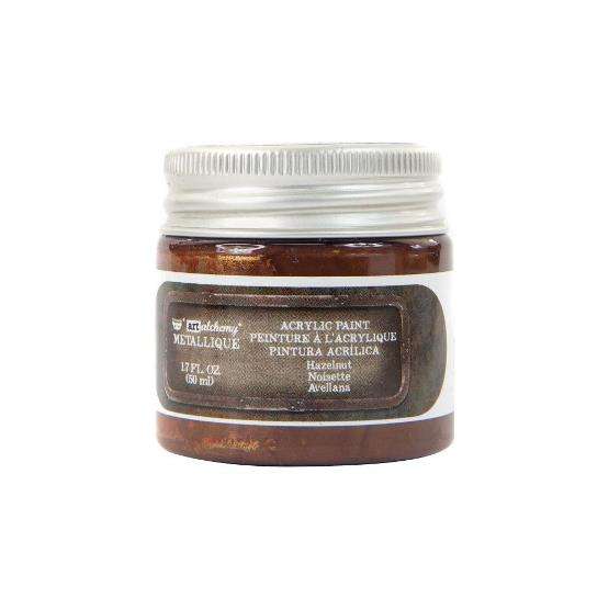 Metallique Acrylic Paint - Hazelnut